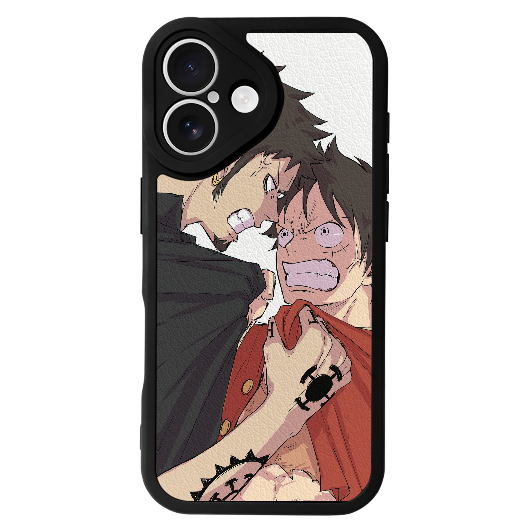 （画像用） ワンピース ONE PIECE 【iPhone 16シリーズ対応】シリコンスマホケース（レザー調） 材質：シリコン